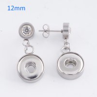 (image for) Mini Snap 12mm - Stainless Steel Earring Drop Rhinestone
