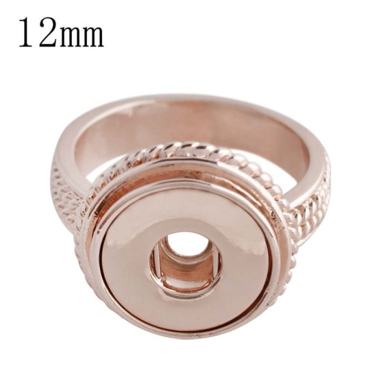 (image for) Mini Snap 12mm - Ring Size 8 Rose Gold - Click Image to Close