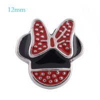 (image for) Mini Snap Jewelry Minnie Mouse Disney Cartoon fits 12mm Petite Ginger Charm New