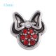 (image for) Mini Snap 12mm - Rhinestone Red Mouse