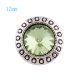 (image for) Mini Snap 12mm - Rhinestone Dots Lime Green