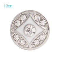 (image for) Mini Snap 12mm - Enamel Diamond White