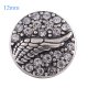 (image for) Mini Snap 12mm - Rhinestone Clear Angel Wing