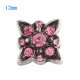 (image for) Mini Snap 12mm - Rhinestone Points Pink