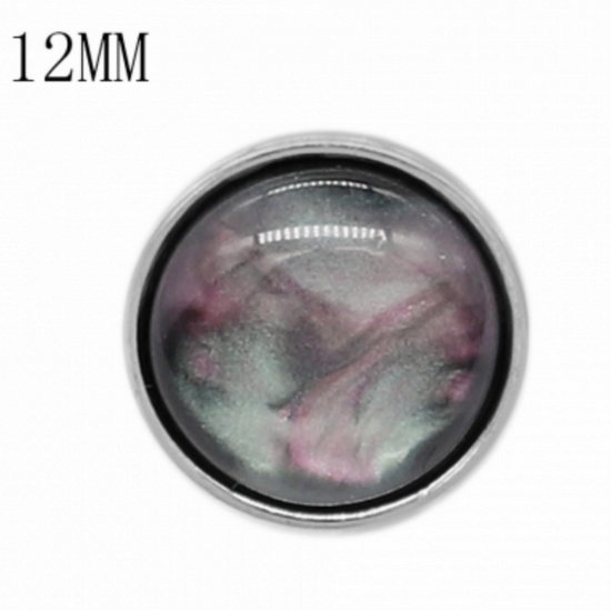 (image for) Mini 12mm Snap Jewelry Abalone Shell - Click Image to Close