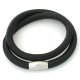 (image for) End Less Bracelet Magnetic Wrap Double Black 39CM - 15.35 inches