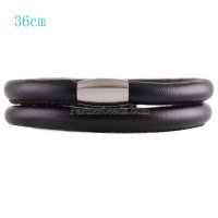 (image for) End Less Bracelet Magnetic Wrap Double Black 36CM - 14 inches