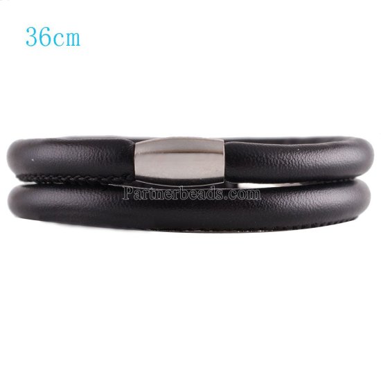 (image for) End Less Bracelet Magnetic Wrap Double Black 36CM - 14 inches - Click Image to Close