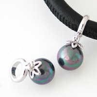 (image for) End Less Pearl Charms Drop - Abalone Silver