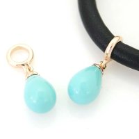 (image for) End Less Turquoise Charms Drop - Rose Gold