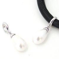 (image for) End Less Pearl Charms Drop - Large Silver