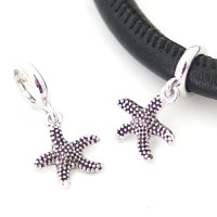 (image for) End Less Metal Charms Drop - Silver Starfish