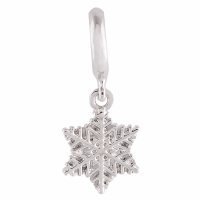 (image for) End Less Rhinestone Charms Drop - Silver Snowflake