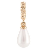 (image for) End Less Rhinestone Charms Drop - Pearl Drop Gold