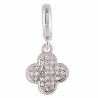 (image for) End Less Rhinestone Charms Drop - Petal Clear