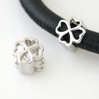 (image for) End Less Metal Charms - Silver Four Leaf Clover