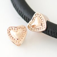 (image for) End Less Metal Charms - Rose Gold Heart