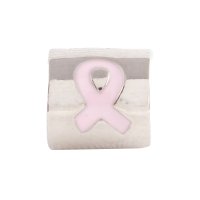 (image for) End Less Enamel Charms - Silver Barrel Pink Ribbon