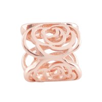 (image for) End Less Metal Charms - Rose Gold Barrel Flower