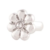 (image for) End Less Rhinestone Charms - CZ Clear Flower
