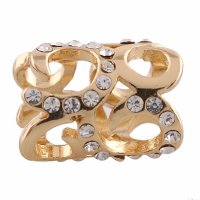 (image for) End Less Metal Charms - Gold Swirls