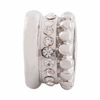 (image for) End Less Rhinestone Charms - Silver Rising Dots