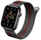 (image for) Black Room Red Apple Magnetic Milanese Compatible with Apple Watch Bands 38mm 40mm 41mm