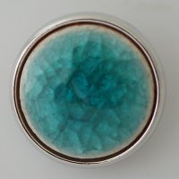 (image for) Snap Jewelry Crackle Crystal - Teal