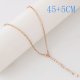 (image for) Fashion Rose Gold Oval Link Chain - 18" + Extender