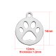 (image for) 14*12mm Small Stainless Steel Charm - Paw