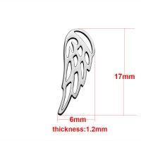 (image for) Small Stainless Steel Charm 06*17mm - Wing