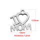 (image for) 13*13.5mm Small Stainless Steel Charm - I "Heart" Mom