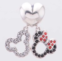 (image for) Charm 925 - Dangle Heart Mouse