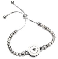 (image for) Mini 12mm Snap Jewelry Adjustable Slider Bracelet Snake Ball