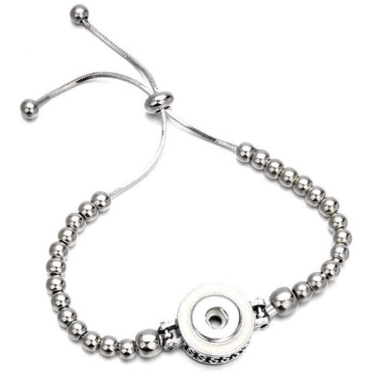 (image for) Mini 12mm Snap Jewelry Adjustable Slider Bracelet Snake Ball - Click Image to Close