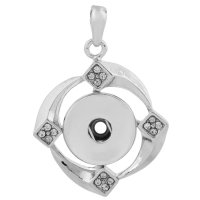 (image for) Snap Jewelry Rhinestone Pendant Clear Stones