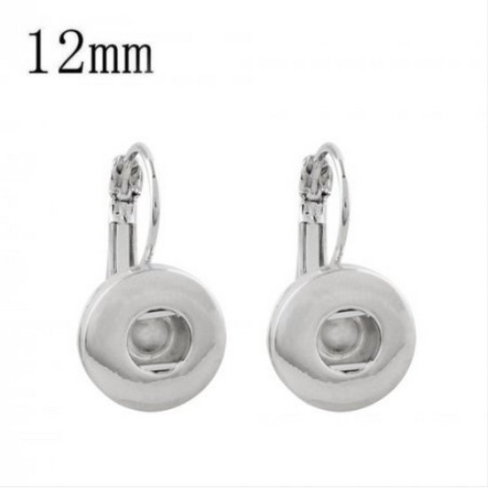 (image for) Mini Snap Jewelry 12mm Earrings Lever-back fits Petite Ginger - Click Image to Close