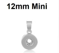 (image for) Mini Snap Jewelry 12mm Plain Pendant fits Petite Ginger Charms