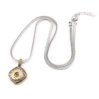(image for) Mini Snap 12mm Gold & Silver Tone Necklace