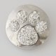 (image for) Snap Jewelry Rhinestone - Paw Prints - Clear