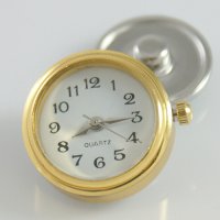 (image for) Snap Jewelry Watch - Gold & White Face