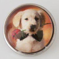 (image for) Snap Jewelry Photo - Animal - Dog Bow tie