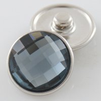 (image for) Snap Jewelry Faceted Crystal Gray