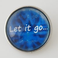 (image for) Snap Jewelry Glass - Let it go - Blue Snowflake