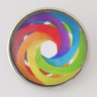 (image for) Snap Jewelry Photo - Rainbow Open Spiral