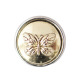 (image for) Mini Snap 12mm Butterfly Gold Tone Fits Petite Ginger Snaps Accessories
