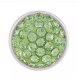 (image for) Mini Snap Jewelry Light Green Rhinestone Stud fits 12mm Petite Ginger Charm
