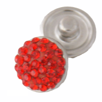 (image for) Mini Snap Jewelry Red Crystal Rhinestone Stud fits 12mm Petite Ginger Charm