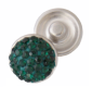 (image for) Mini Snap Jewelry Dark Green Rhinestone Stud fits 12mm Petite Ginger Charm