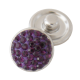 (image for) Mini Snap Jewelry Dark Purple Rhinestone Stud fits 12mm Petite Ginger Charm